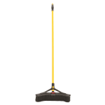 Rubbermaid Maximizer 18 Inch Medium Push-To-Center Broom, Polypropylene Fill, Black